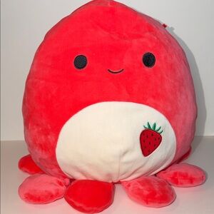 HTF Rare 12” Squishmallow Veronica the Octopus Strawberry BoxLunch Exclusive